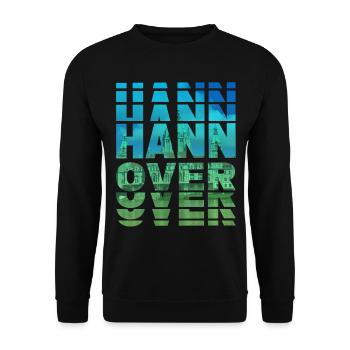 Hanovre Allemagne Ville Skyline Accueil Amour - Sweat-shirt Unisexe - noir - Devant - Alina (178cm) & Michal (187cm)