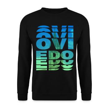 Oviedo Espagne Ville Skyline Accueil Amour Vacances - Sweat-shirt Unisexe - noir - Devant - Alina (178cm) & Michal (187cm)