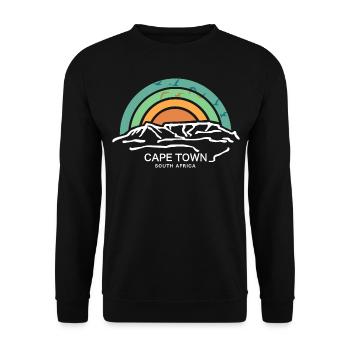 Cape Town, Cape Town, South Africa, Table Mountain Hike - Unisex Sweatshirt - black - Front - Alina (178cm) & Michal (187cm)