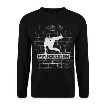 Parkour - Unisex Pullover - Schwarz - Vorne - Alina (178cm) & Michal (187cm)
