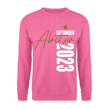 Abitur bestanden 2023 - Unisex Pullover - Pink - Vorne