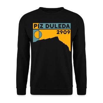 Piz Duleda Randonnée Escalade Souvenir Souvenir - Sweat-shirt Unisexe - noir - Devant - Alina (178cm) & Michal (187cm)