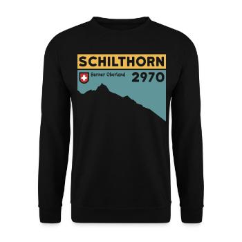 Schilthorn Randonnée Randonnée Ski Oberland bernois - Sweat-shirt Unisexe - noir - Devant - Alina (178cm) & Michal (187cm)