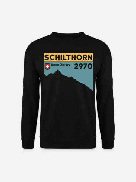 Schilthorn Wanderung Wandern Ski Berner Oberland - Unisex Pullover - Schwarz