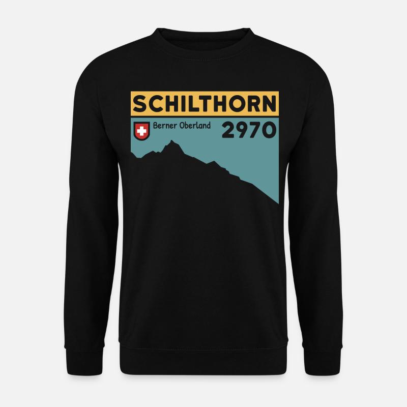 Schilthorn Wanderung Wandern Ski Berner Oberland - Unisex Pullover - Schwarz