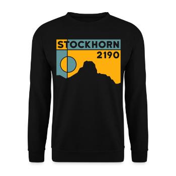 Stockhorn Wandern Berner Oberland Thun Wanderung - Unisex Pullover - Schwarz - Vorne - Alina (178cm) & Michal (187cm)