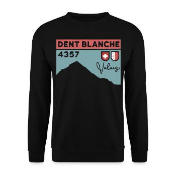 Dent Blanche Granges Valais Itinéraire normal randonnée alpine - Sweat-shirt Unisexe - noir - Devant - Alina (178cm) & Michal (187cm)