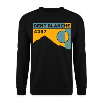 Dent Blanche Granges Valais Itinéraire normal randonnée alpine - Sweat-shirt Unisexe - noir - Devant - Alina (178cm) & Michal (187cm)