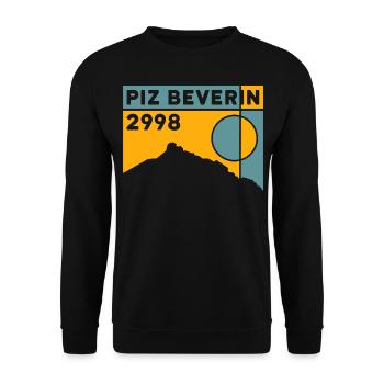 Piz Beverin, Randonnée, Ascension, Ski de randonnée, Souvenir - Sweat-shirt Unisexe - noir - Devant - Alina (178cm) & Michal (187cm)