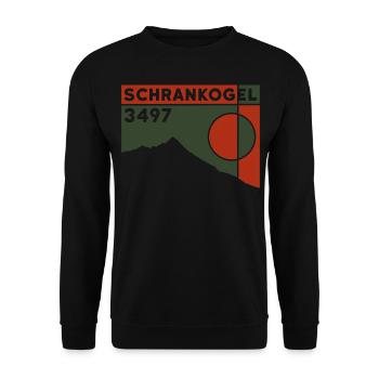 Schrankogel Tirol Hochtour Ski Touring Crossing - Unisex Sweatshirt - black - Front - Alina (178cm) & Michal (187cm)