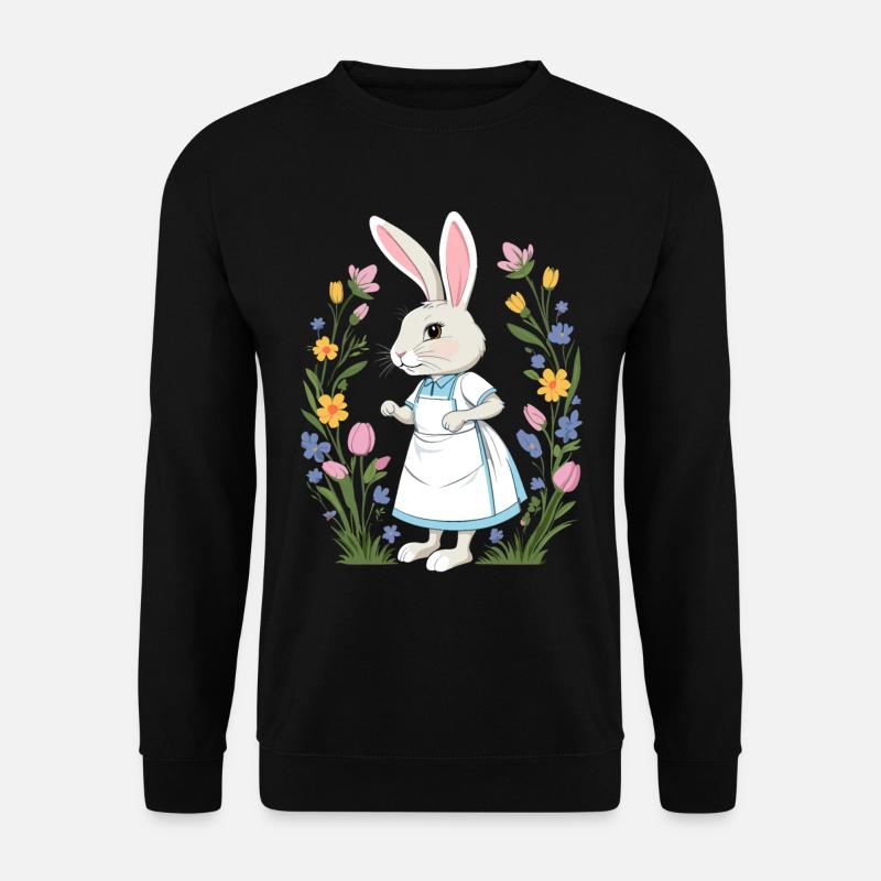 Nurse Bunny Easter Bunny Nurse - Unisex Sweatshirt - black