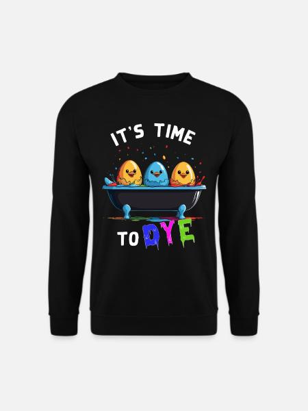 Lustiges Eierfärben Farben Zu Ostern Künstler - Unisex Pullover - Schwarz