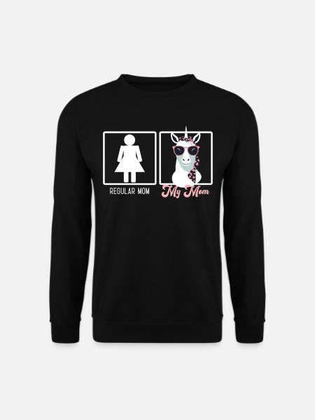 Lustiger Mutter Vergleich Einhorn Mama Design - Unisex Pullover - Schwarz