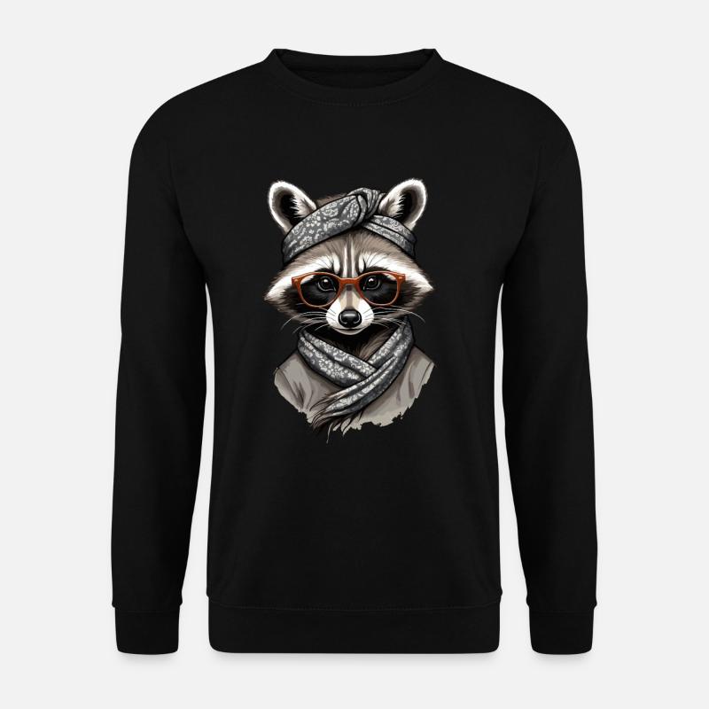 Mama Raccoon Raccoon Lover - Unisex Sweatshirt - black
