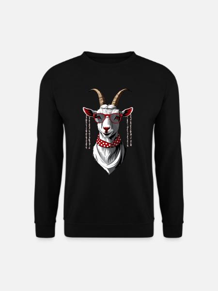 Lustige Mama Ziege Perfekt Zum Muttertag - Unisex Pullover - Schwarz