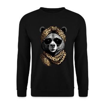 Drôle Maman Ours Mère Ours Pour Les Amoureux Des Ours - Sweat-shirt Unisexe - noir - Devant - Alina (178cm) & Michal (187cm)
