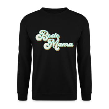 Best Mom Proud Mom Funny Mom Design - Unisex Sweatshirt - black - Front - Alina (178cm) & Michal (187cm)