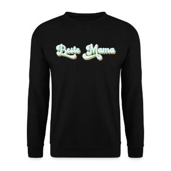 Stolze Beste Mama Lustige Muttertag Design - Unisex Pullover - Schwarz - Vorne - Alina (178cm) & Michal (187cm)