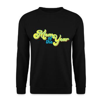 Mutter des Jahres Tolle Mama Vintage Style - Unisex Pullover - Schwarz - Vorne - Alina (178cm) & Michal (187cm)