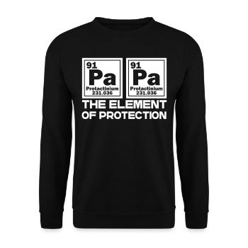 Drôle de chimiste papa chimie disant parfait - Sweat-shirt Unisexe - noir - Devant - Alina (178cm) & Michal (187cm)