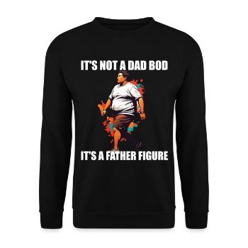 Humorous Father Saying Perfect Style - Unisex Sweatshirt - black - Front - Alina (178cm) & Michal (187cm)