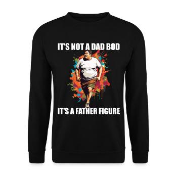 Humorous Father Saying Perfect Style - Unisex Sweatshirt - black - Front - Alina (178cm) & Michal (187cm)
