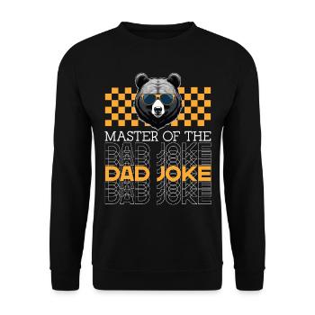 Blagues Maître Drôle Papa Style Parfait - Sweat-shirt Unisexe - noir - Devant - Alina (178cm) & Michal (187cm)