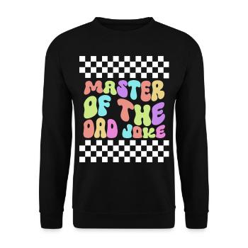 Funny Dad Perfect Style Dad Birthday - Unisex Sweatshirt - black - Front - Alina (178cm) & Michal (187cm)