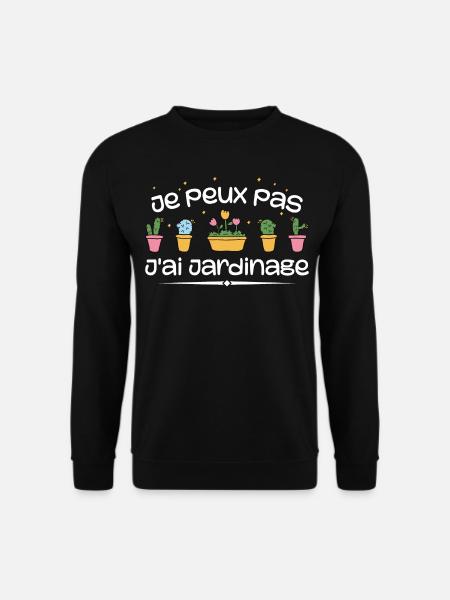 I can't I have gardening - Unisex Sweatshirt - black