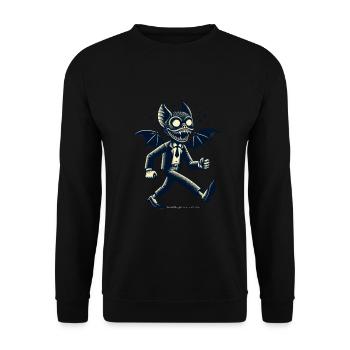 Funny Halloween Party Spooky Season - Unisex Sweatshirt - black - Front - Alina (178cm) & Michal (187cm)