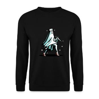 Drôle d’infirmière fantôme Halloween Costume - Sweat-shirt Unisexe - noir - Devant - Alina (178cm) & Michal (187cm)