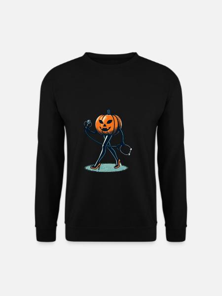 Lustige Kürbis Krankenschwester Altenpfleger - Unisex Pullover - Schwarz