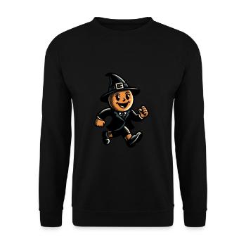 Retro Cartoon Witches Vintage Witches Design - Unisex Sweatshirt - black - Front - Alina (178cm) & Michal (187cm)