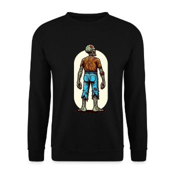 Halloween Costume Decoration Spooky Party Design - Unisex Sweatshirt - black - Front - Alina (178cm) & Michal (187cm)