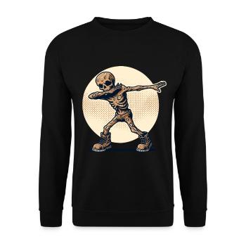 Dabbing Zombie Drôle Dabbing Design - Sweat-shirt Unisexe - noir - Devant - Alina (178cm) & Michal (187cm)