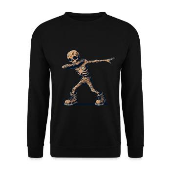 Dabbing Zombie Funny Dabbing Design - Unisex Sweatshirt - black - Front - Alina (178cm) & Michal (187cm)