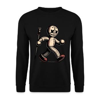 Voodoo Doll Halloween Costume Decoration Creepy - Unisex Sweatshirt - black - Front - Alina (178cm) & Michal (187cm)