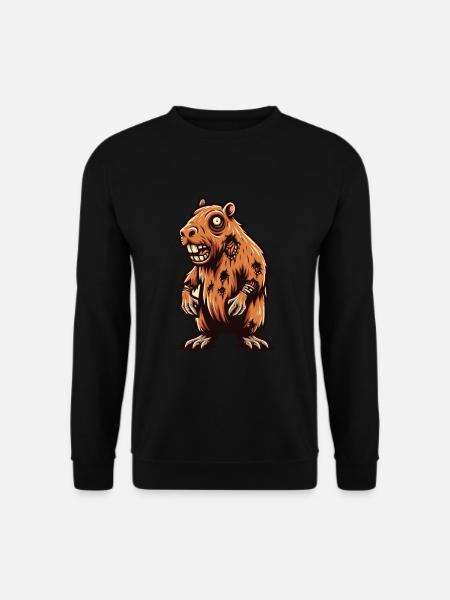 Zombie Capybara Capybara Lover Halloween - Unisex Sweatshirt - black