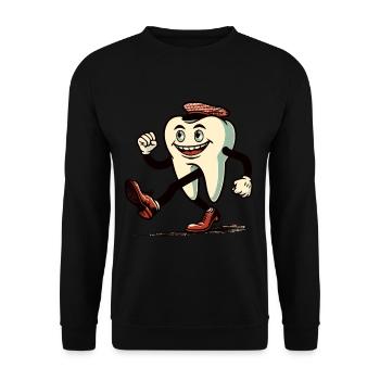 Halloween Costume Decoration Spooky Party Design - Unisex Sweatshirt - black - Front - Alina (178cm) & Michal (187cm)