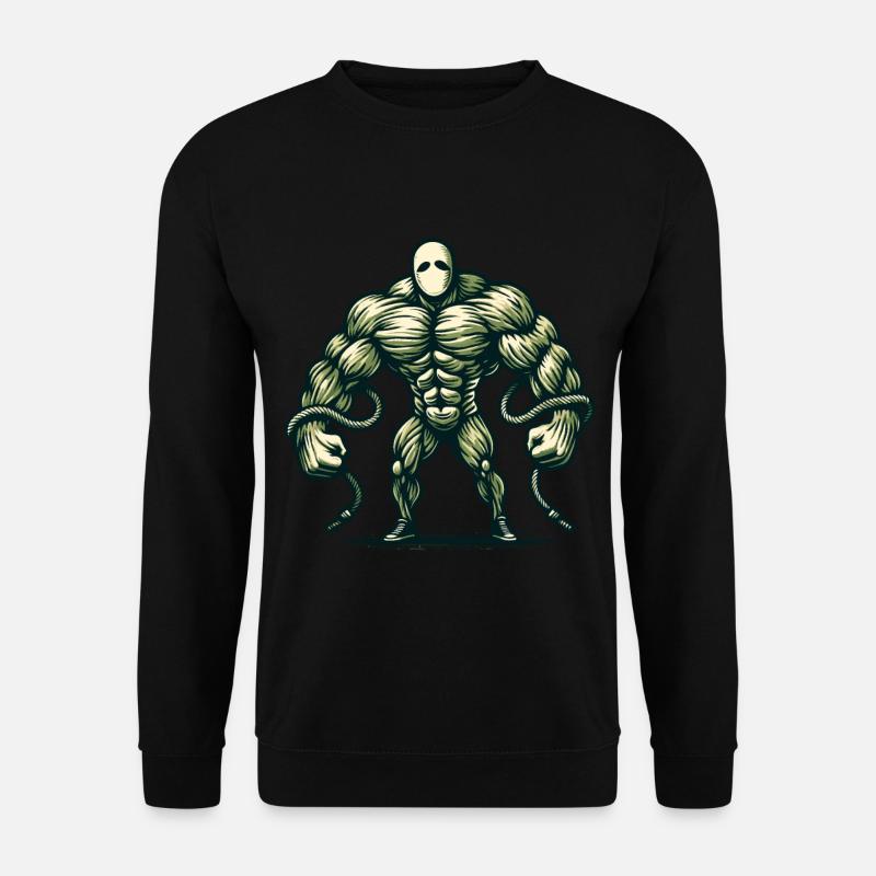 Musclé bodybuilder Halloween costume effrayant - Sweat-shirt Unisexe - noir