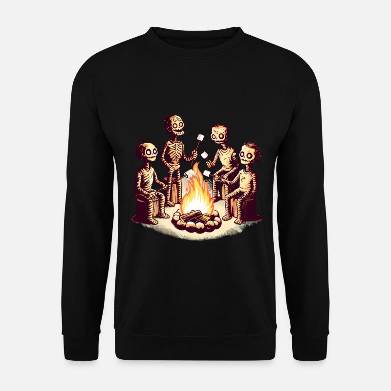 Campfire Camping Eerie Disguise - Unisex Sweatshirt - black