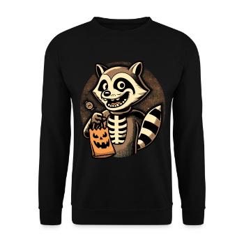 Raton laveur mort-vivant Drôle Amateur de raton laveur - Sweat-shirt Unisexe - noir - Devant - Alina (178cm) & Michal (187cm)