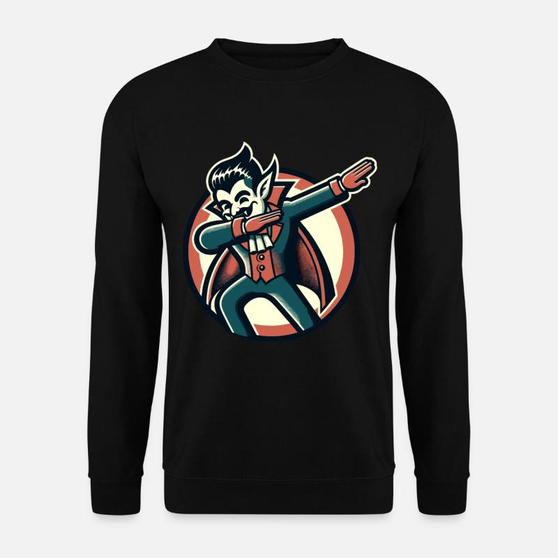 Dabbing vampire Drôle Dabbing Design - Sweat-shirt Unisexe - noir