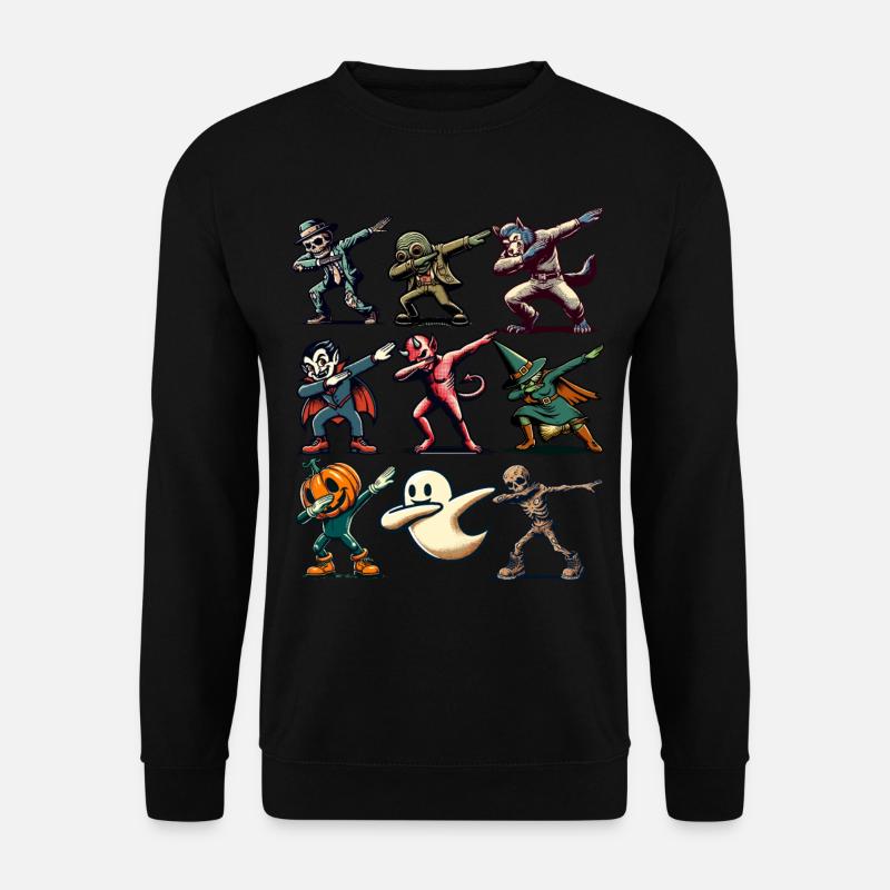 Dabbing Halloween Creatures Funny Dabbing - Unisex Sweatshirt - black