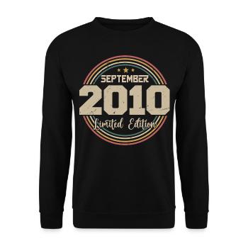 September Birthday Gift 2010 - Unisex Sweatshirt - black - Front - Alina (178cm) & Michal (187cm)