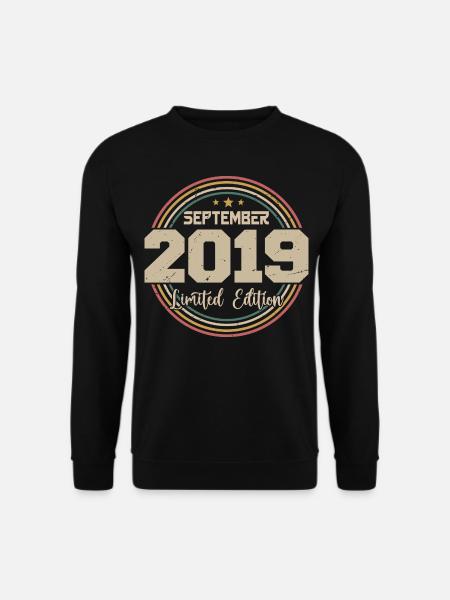 September 2019 Birthday Gift 2019 - Unisex Sweatshirt - black