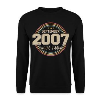 September 2007 Birthday Gift 2007 - Unisex Sweatshirt - black - Front - Alina (178cm) & Michal (187cm)