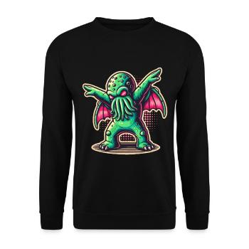 Drôle de danse Cthulhu - Sweat-shirt Unisexe - noir - Devant - Alina (178cm) & Michal (187cm)