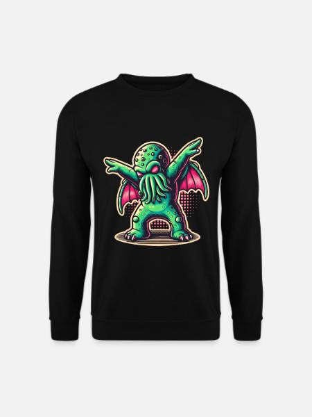Lustiger Tanzender Cthulhu - Unisex Pullover - Schwarz
