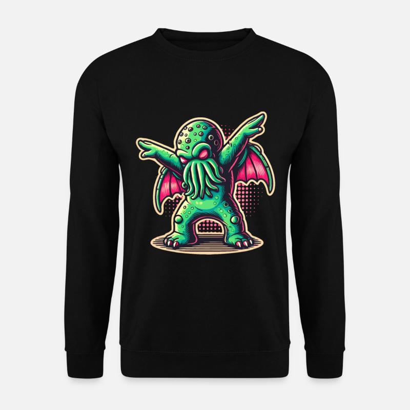 Funny Dancing Cthulhu - Unisex Sweatshirt - black